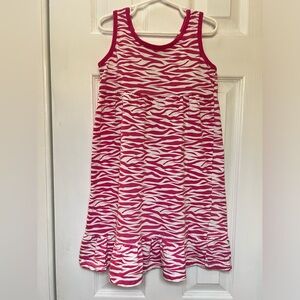 Bobbie Brooks Girls M Pink/White Animal Print Dress